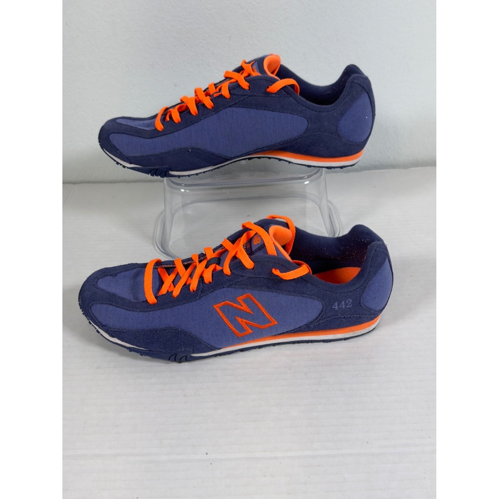 New Balance 442 Sneakers Womens 9 Blue Orange Low Profile - Picture 3 of 9